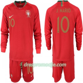 Portugal Dres J. MARIO 10 Dječji Domaći Svjetsko prvenstvo 2018 Dugim Rukavima